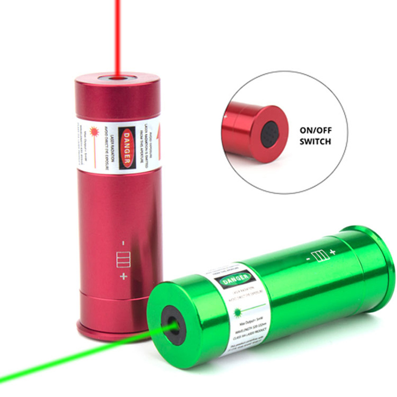 12GA Green Laser Boresighter 12GA Laser Bore Sight ພ້ອມເປີດ/ປິດ