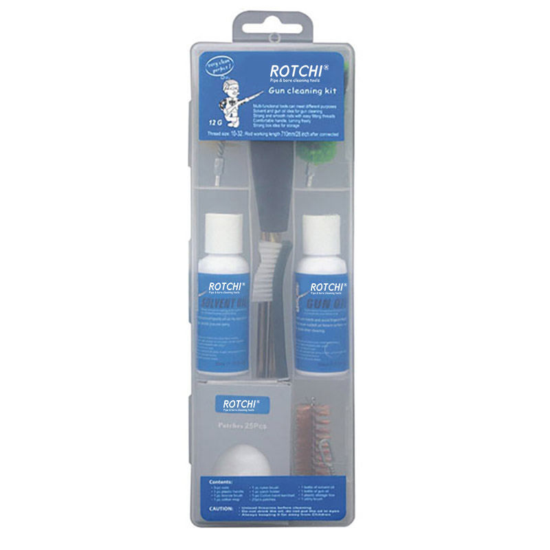 ຊຸດເຄື່ອງທໍາຄວາມສະອາດປືນທີ່ໂປ່ງໃສ